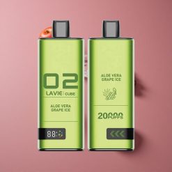 Lavie Cube 20000 Puffs Vape Jetable Aloe Vera Glace au Raisin 28ML 600mAh