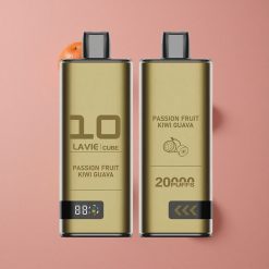 Lavie Cube 20000 Puffs Vape Jetable Fruit de la Passion Kiwi Goyave 28ML 600mAh