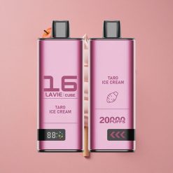 Lavie Cube 20000 Puffs Vape Jetable Glace au Taro 28ML 600mAh
