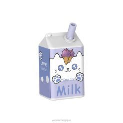 LAVIE MILK 7000 bouffées 6J6R180 | Cigarette Electronique Bruxelles glace au taro