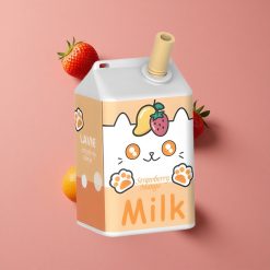 LAVIE Milk 7000 Puffs Fraise Mangue Vape Jetable 16ML Capacité E-liquide, 600mAh Batterie