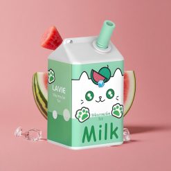 LAVIE Milk 7000 Puffs Pastèque Glacée Capacité de liquide : 16ML, Port de charge : Type C Rechargeable