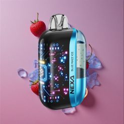 NEXA Ultra 50000 Puffs Vape Jetable Bleu Framboise Glace avec 20ml Capacité Préremplie et Écran Courbe 3D