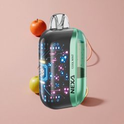 NEXA Ultra 50000 Puffs Vape Jetable Menthe Fraîche 20ml Capacité Préremplie Écran Courbe 3D