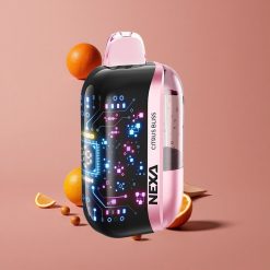 NEXA Ultra 50K Puffs Vape Jetable Citrus Délices 20ml Capacité Préremplie Écran Courbe 3D