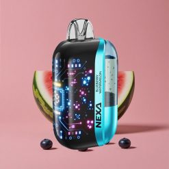 NEXA Ultra 50K Puffs Vape Jetable Myrtille Pastèque 20ml Capacité Préremplie 800mah Batterie