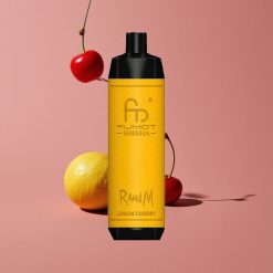 RandM Fumot Shisha 10000 Puffs E-cigarette Jetable Citron Cerise avec 18ml E-liquide Prérempli et 850 mAh Batterie