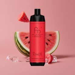 RandM Fumot Shisha 10000 Puffs Pastèque Glacée Vape Jetable avec 18ml E-Liquide Prérempli et 0.5% Nicotine