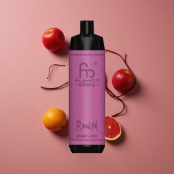 RandM Fumot Shisha 10000 Puffs Vape Jetable Amour Magique avec 18ml E-liquide Prérempli et 0.5% Teneur en Nicotine