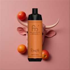 RandM Fumot Shisha 10000 Puffs Vape Jetable Vimto Taureau avec 18ml E-liquide Prérempli et 0.5% Nicotine