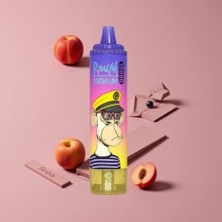 RandM Fumot Tornado 15000 Puffs Bonbon Pêche Myrtille 25ml Écran LCD