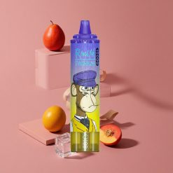 RandM Fumot Tornado 15000 Puffs Mangue Glacée avec 25ml de Capacité et USB Type-C Rechargeable