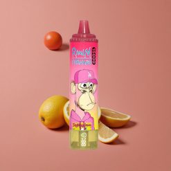 RandM Fumot Tornado 15000 Puffs Vape Jetable Citron avec 25ml de Capacité et Écran LCD