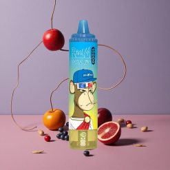 RandM Fumot Tornado 15000 Puffs Vape Jetable Monsieur Bleu avec Écran LCD et USB Type-C Rechargeable