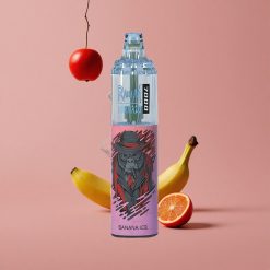 RandM Fumot Tornado 7000 Puffs Banane Glacée E-liquide 14ML Air-Adjustable