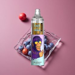 RandM Fumot Tornado 7000 Puffs E-liquide 14 ML Bleuet Glacé Vape Jetable Batterie 850 MAH