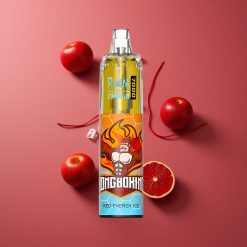 RandM Fumot Tornado 7000 Puffs Vapoteuse Jetable Énergie Rouge Glacée avec 14 ML E-liquide et Batterie 850 MAH