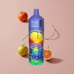 RandM Fumot Tornado 9000 Puffs Menthe Fraîche avec Affichage RGB et Batterie 850 mAh Rechargeable