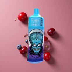 RandM Fumot Tornado 9000 Puffs Myrtille Cerise Canneberge avec 18 mL de E-liquide et Écran RGB Élégant