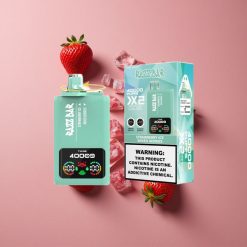 Razz Bar 40000 Puffs Fraise Glacée_Baies Mixtes Affichage Écran Puissance Batterie 650 Mah Port Type-C