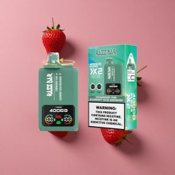 Razz Bar 40000 Puffs Fraise Kiwi_Myrtille Framboise Acidulée Écran d'Alimentation Batterie 650 Mah