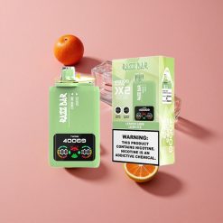 Razz Bar 40000 Puffs Vape Jetable Citron Vert_Limette Glace Fondue Affichage Écran Puissance 650 Mah Batterie Port Type-C
