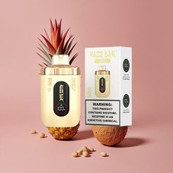 Razz Bar 50K Bouffées Vape Jetable Ananas Noix de Coco avec Bobine Mesh 1.0 Ohm et Batterie 650 Mah