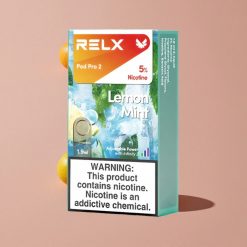 RELX Pod Pro 2 600 bouffées Citron Menthe Nicotine 5% 1.9ml