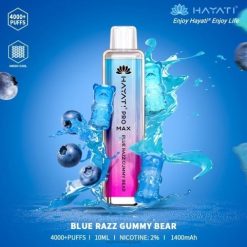 Vape Grossiste J2D8183 | Hayati Pro Max ours gommeux Razz bleu 4000