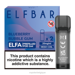 Vape Grossiste J2D8333 | ELFBAR Elfa bubble-gum aux myrtilles dosette préremplie - 2 ml - 20 mg (paquet de 2)
