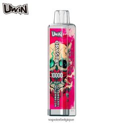 Vape Grossiste pastèque fraise - UWIN CRYSTAL 10000 vapes jetables TBT8L43