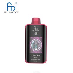 Vape Wholesale Supplier L8DPZ15 bonbons à la menthe et aux fraises - Fumot Tornado 25000 vapes jetables