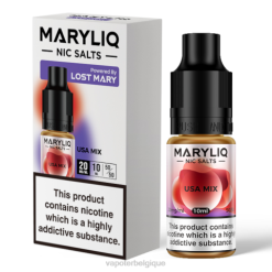 Vapoter Belgique J2D8462 | LOST MARY MARYLIQ mélange des États-Unis sels de nicotine - 10 ml - 20 mg