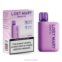 Vapoter Belgique J2D8472 | LOST MARY DM600 X2 raisin
