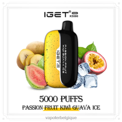 Vapoter Belgique VD08D2 fruit de la passion kiwi goyave glace IGET Moon k5000